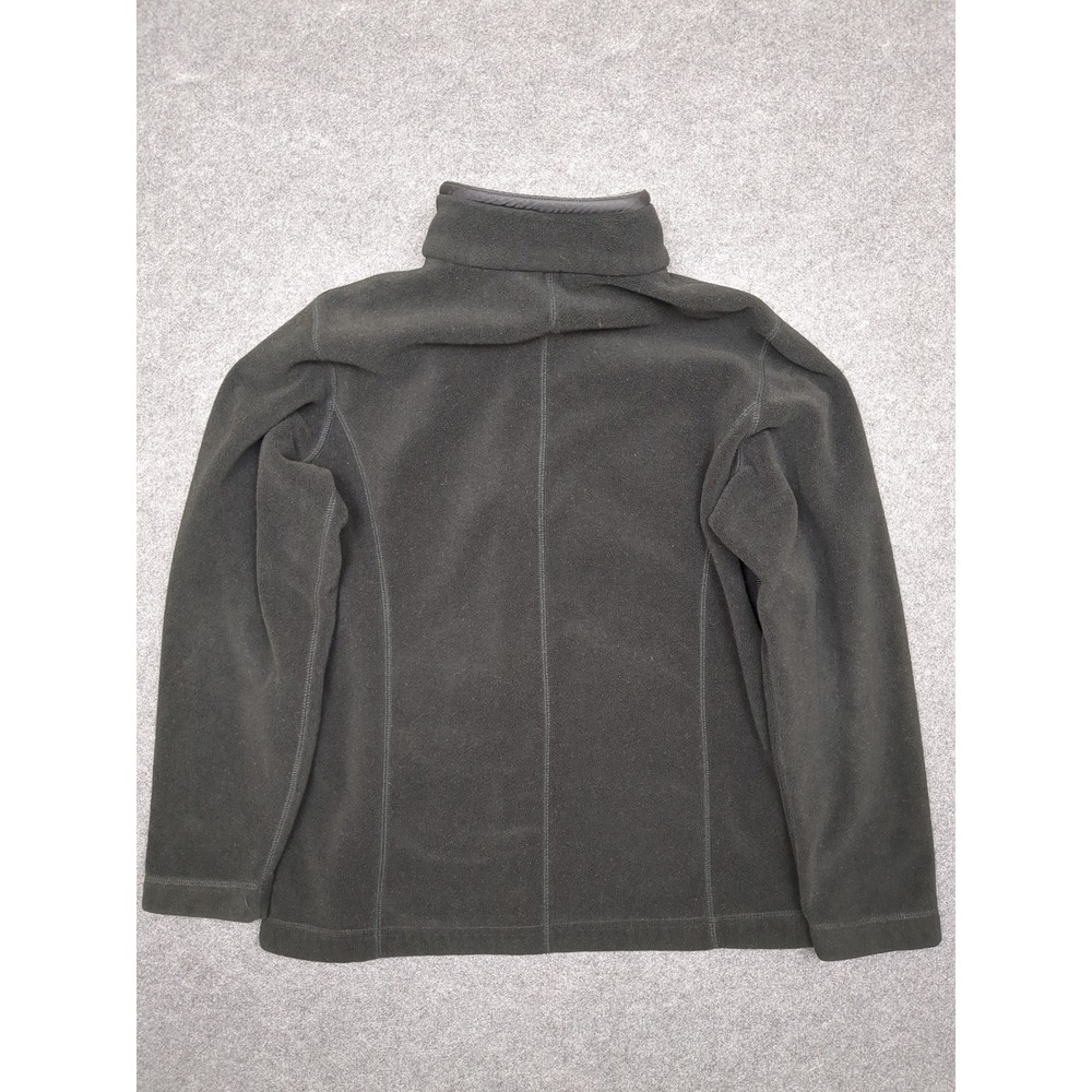 Eddie Bauer Fleece Jacket Women's Full Zip Up Gray Black Medium‎ M - Picture 5 of 9